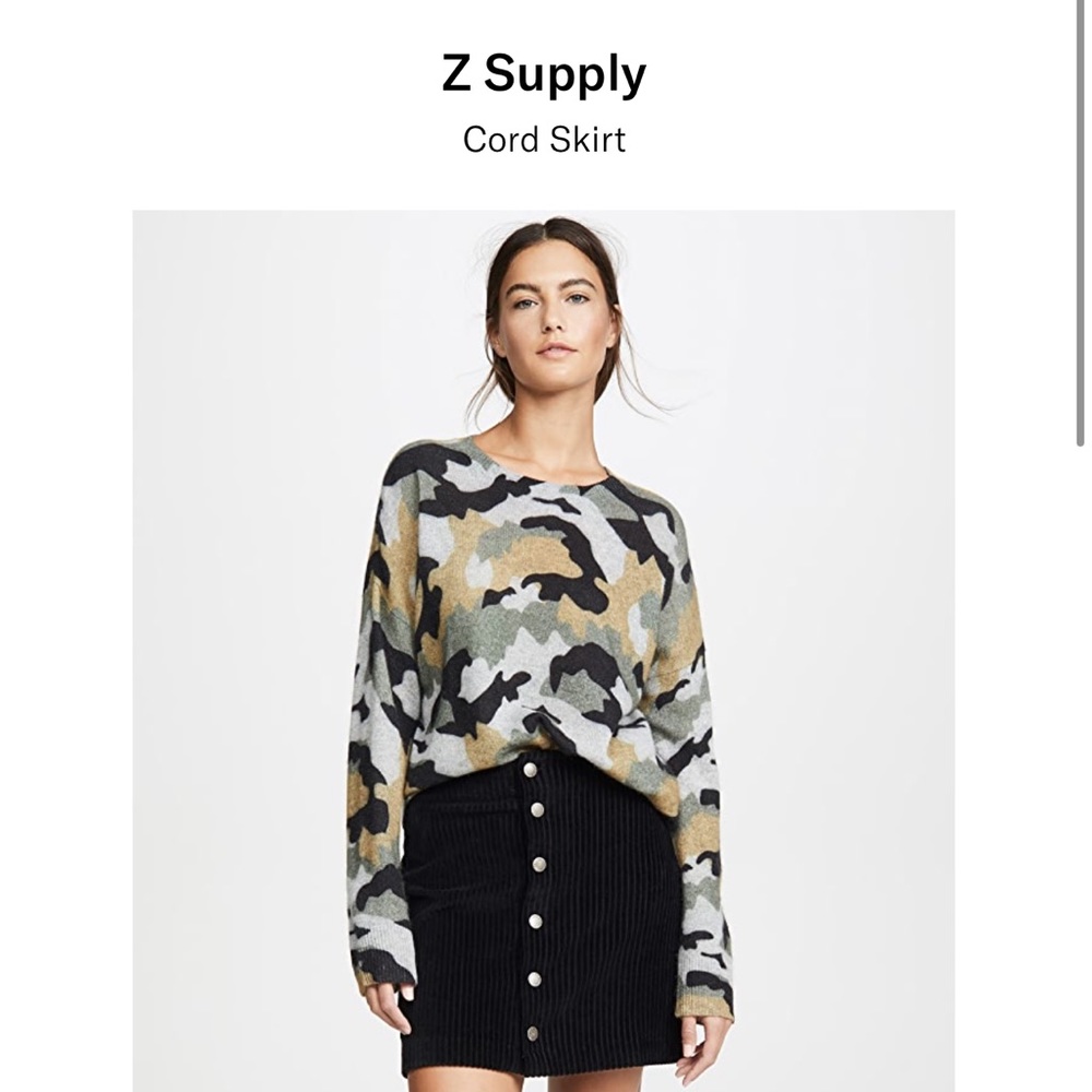 Z supply Corduroy mini skirt “cord skirt”